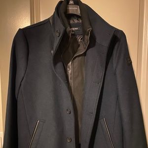 Kenneth Cole mens wool trench coat